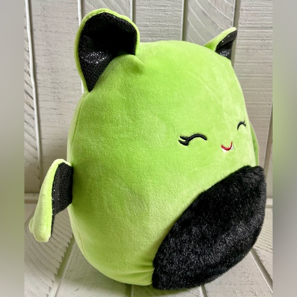 Squishmallow Halloween Leap The Bright Green Bat 8” Plush Toy Collectible NWT - Picture 6 of 6